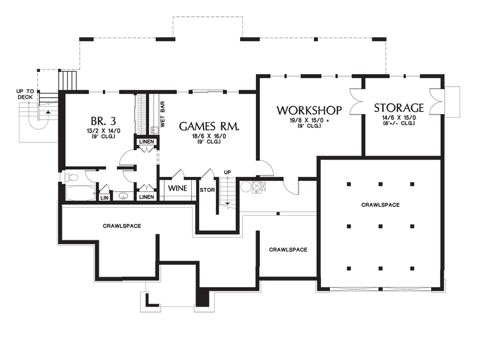 Lower Floor Plan image for Mascord Briarwood-Gorgeous NW Ranch with Great Flex Spaces-Lower Floor Plan