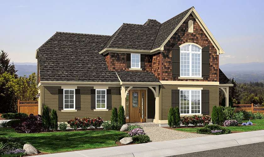 Mascord House Plan 2102AE: The Gutenberg