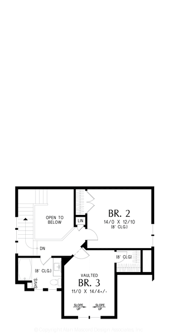 Upper Floor Plan image for Mascord Antwerp-Scandinavian Elegance meets Smart Design-Upper Floor Plan