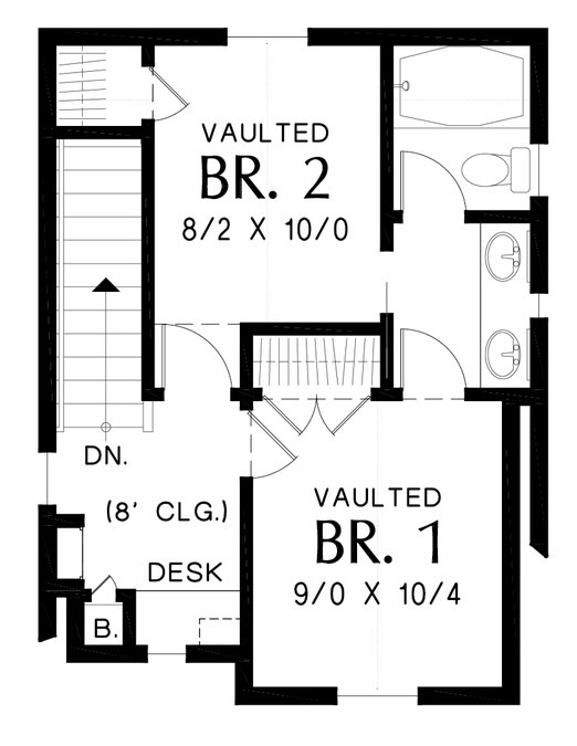 Upper Floor Plan image for Mascord Montreux-Super Cute Tiny Home Seeks Homesteader to Love-Upper Floor Plan