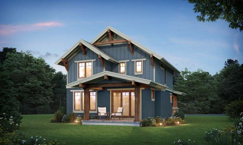 Mascord House Plan 21161: The Astrid