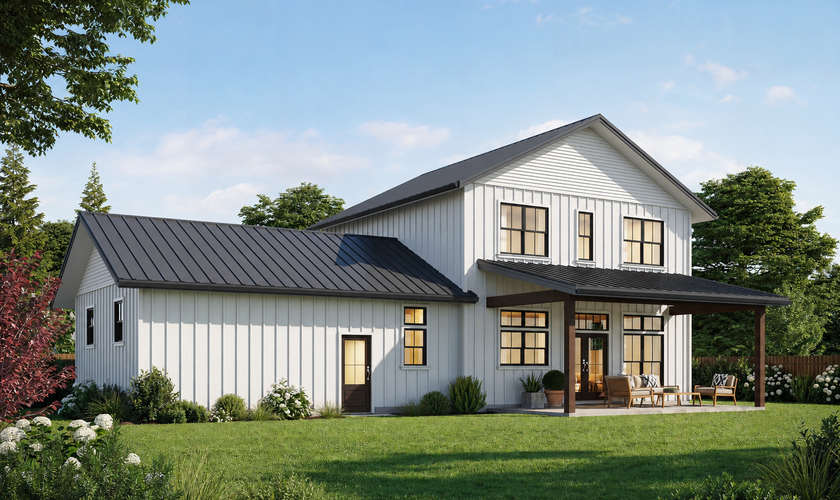 Mascord House Plan 21181: The Hawthorne Ridge