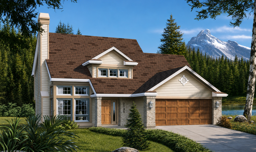 Mascord House Plan 2135: The Seville