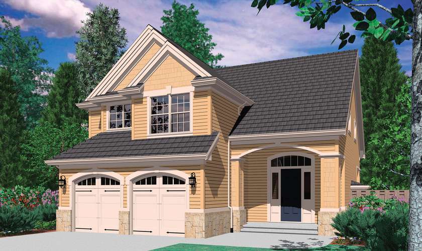 Mascord House Plan B2154F: The Corbett