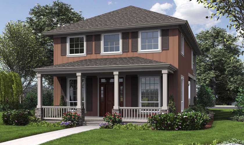 Mascord House Plan 2171B: The Cottonwood