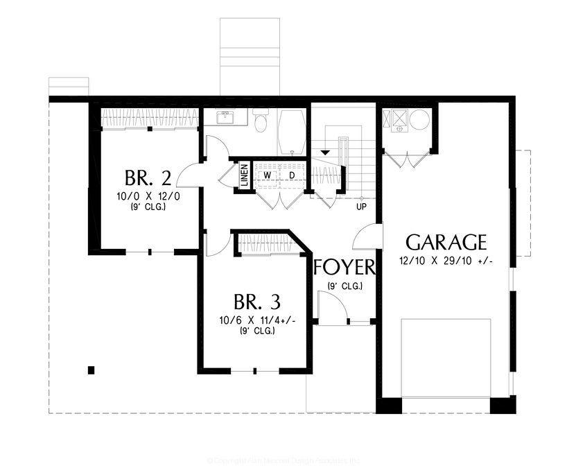 Lower Floor Plan image for Mascord Eagle Crest-Great Vacation Home or Mountain Retreat-Lower Floor Plan