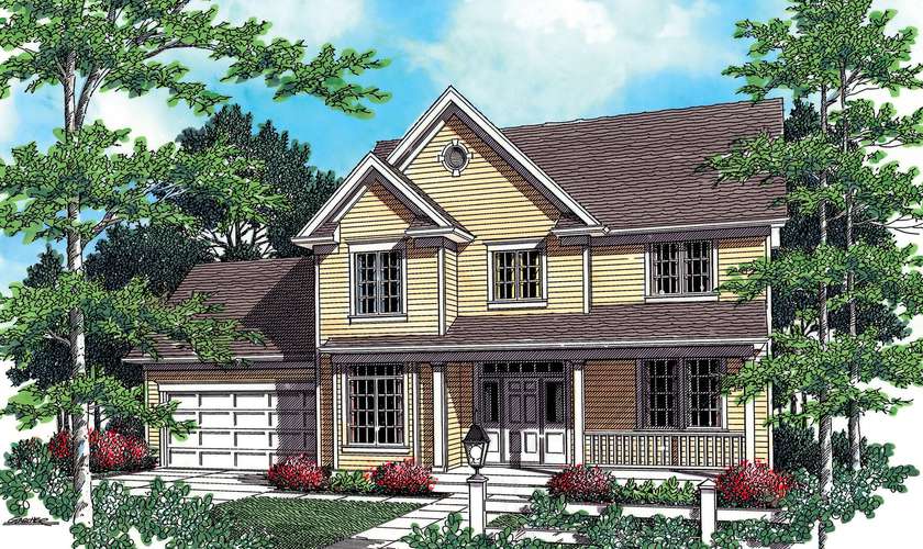 Mascord House Plan 22112: The Alexander