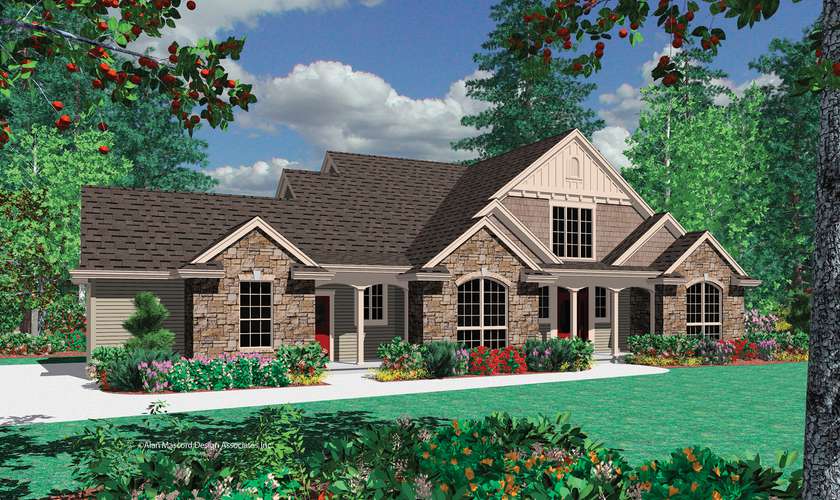Mascord House Plan 22116: The Irvington