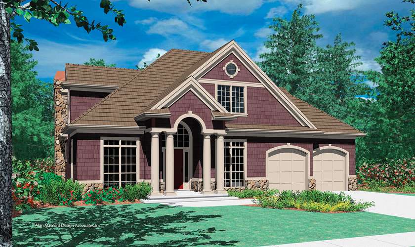 Mascord House Plan 22122A: The Saybrooke