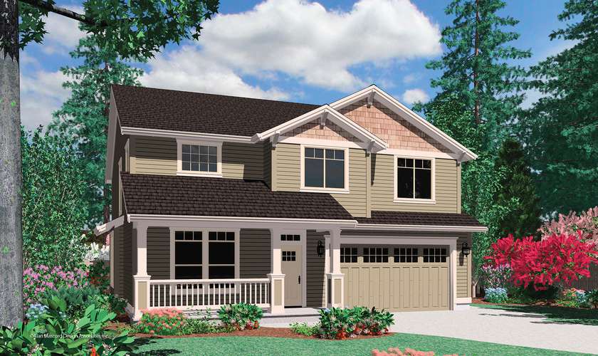 Mascord House Plan B22125: The Afton