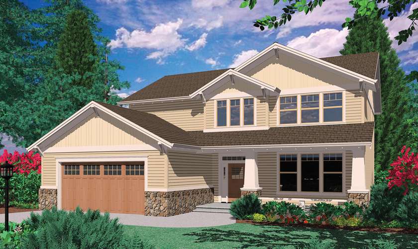 Mascord House Plan 22136: The Maxwell