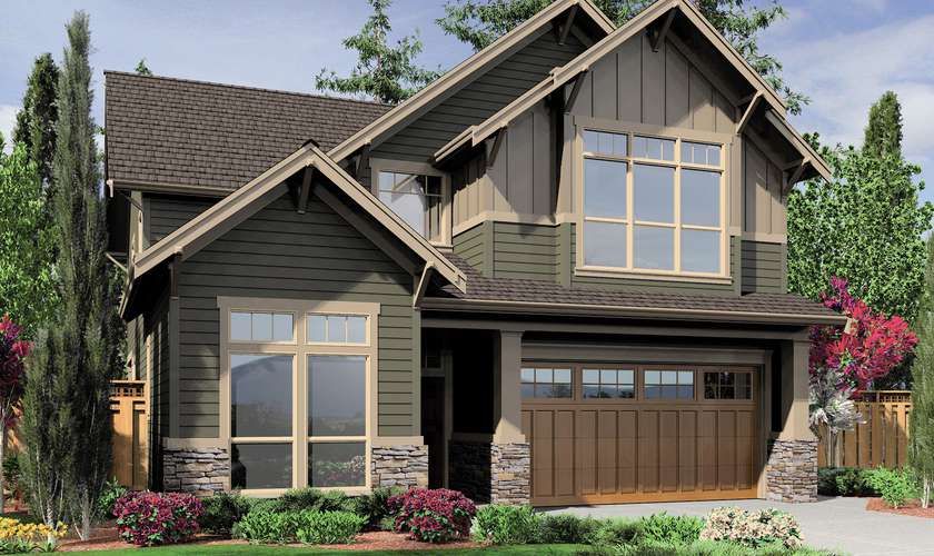 Mascord House Plan 22137F: The Mansfield