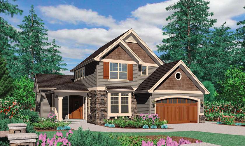 Mascord House Plan 22138A: The Kenesaw