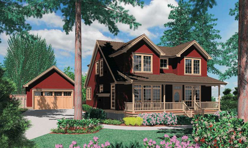 Mascord House Plan 22139: The Laurel