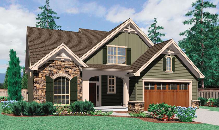 Mascord House Plan 22140: The Landon