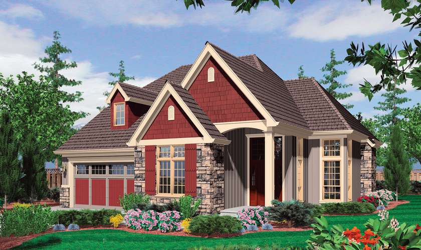 Mascord House Plan 22148: The Sentinel