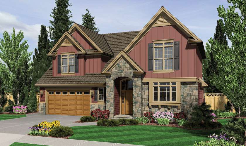 Mascord House Plan 22154: The Elmore