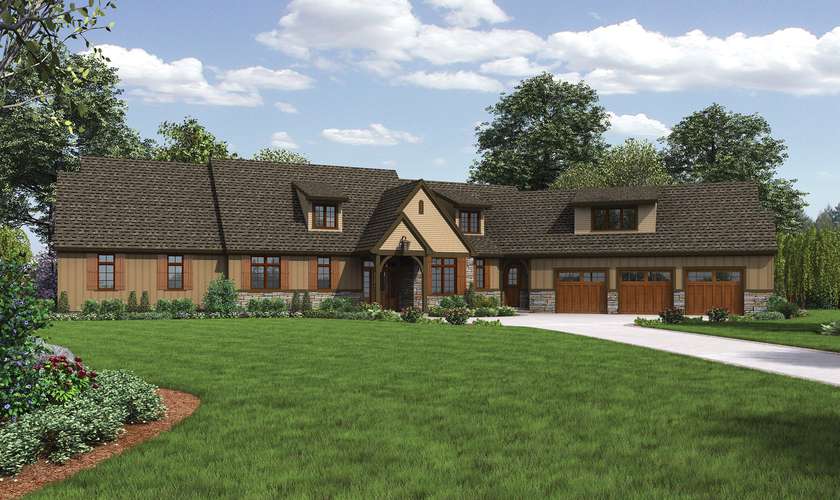 Mascord House Plan 22156E: The Deschutes