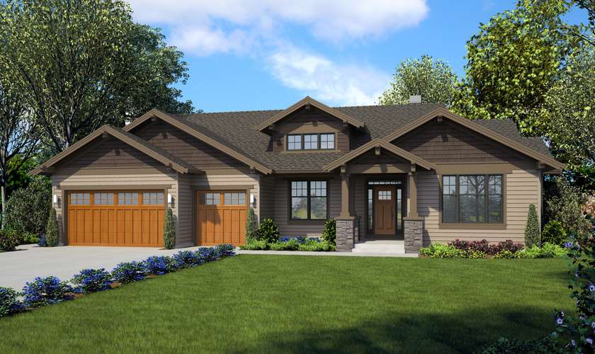 Mascord House Plan 22157BA: The Loyston