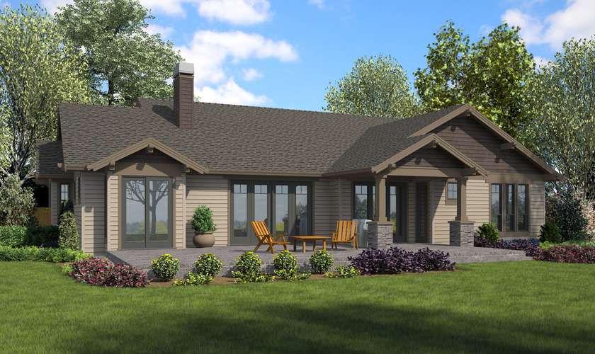 Mascord House Plan 22157BA: The Loyston