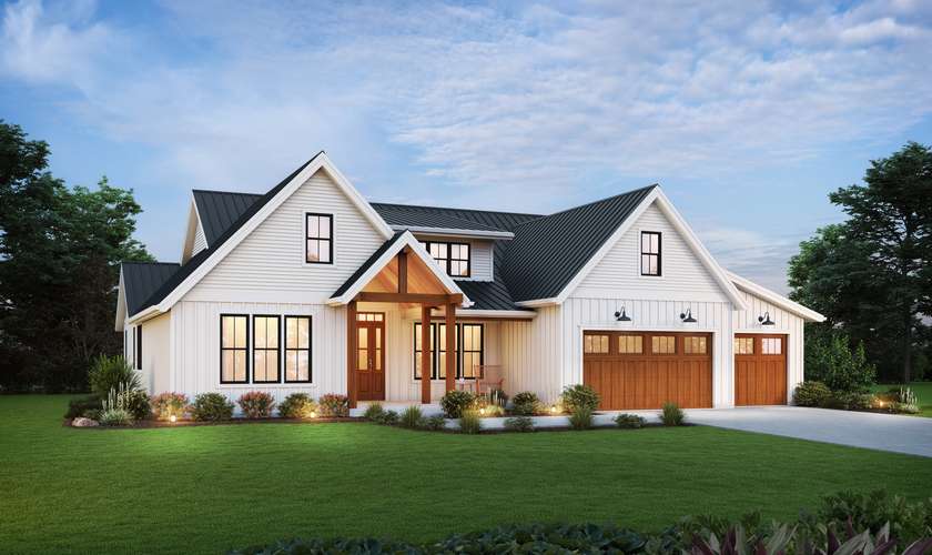 Mascord House Plan 22157BB: The Columbia