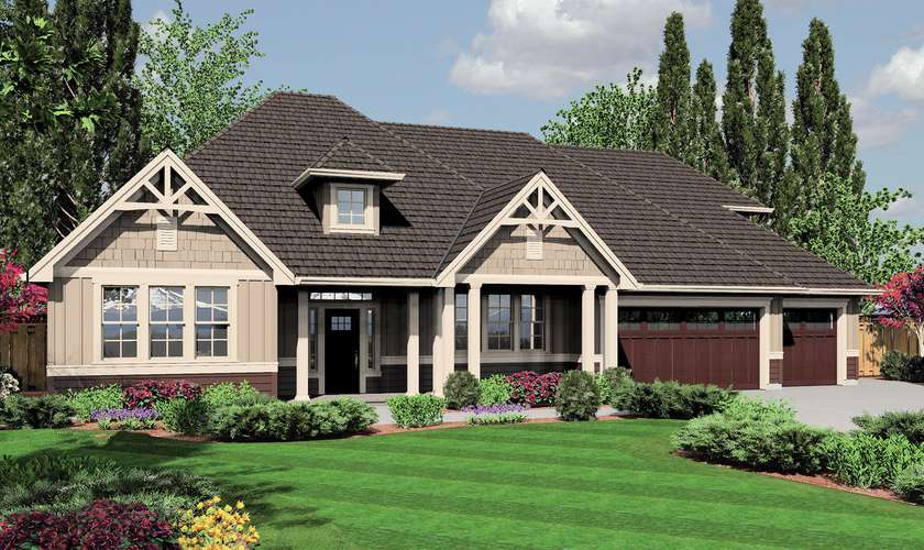 Mascord House Plan 22158A: The Jasper