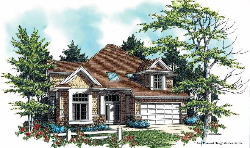 Mascord House Plan 2215CB: The Eastpointe