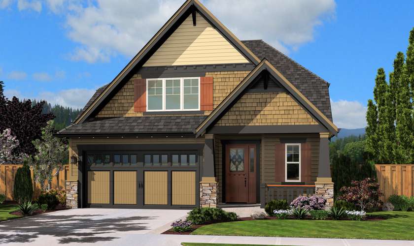 Mascord House Plan 22162A: The Bloomsdale