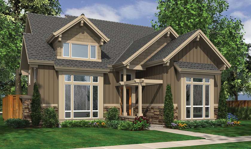 Mascord House Plan 22168: The Jamison