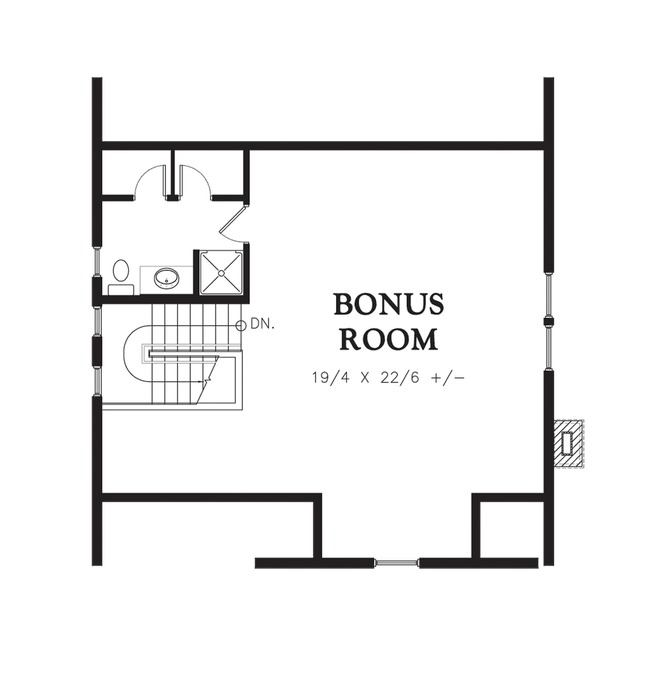 Upper Floor Plan image for Mascord Carrington-Wrap Around Porch and Spacious Layout-Upper Floor Plan