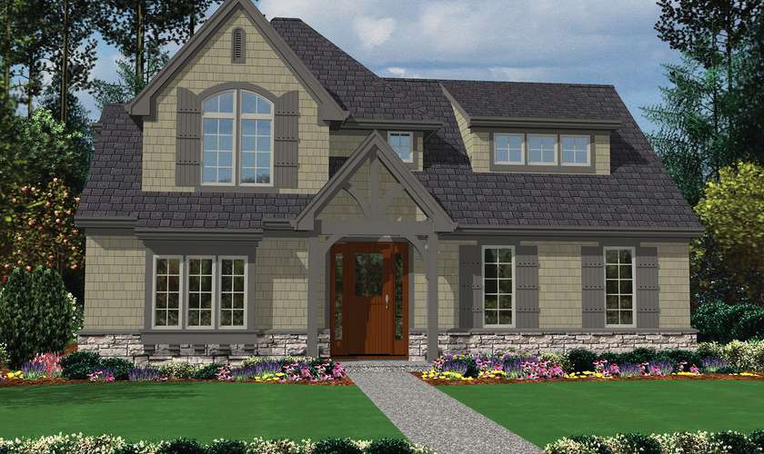 Mascord House Plan 22176: The Davis