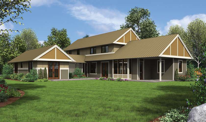 Mascord House Plan 22196: The Summerset