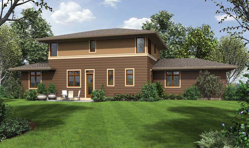Mascord House Plan 22197A: The Burbank