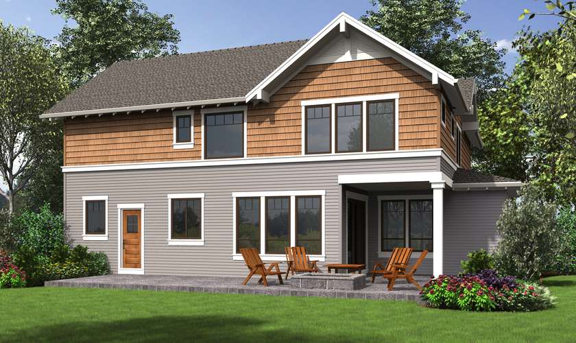 Mascord House Plan 22199A: The Jefferson