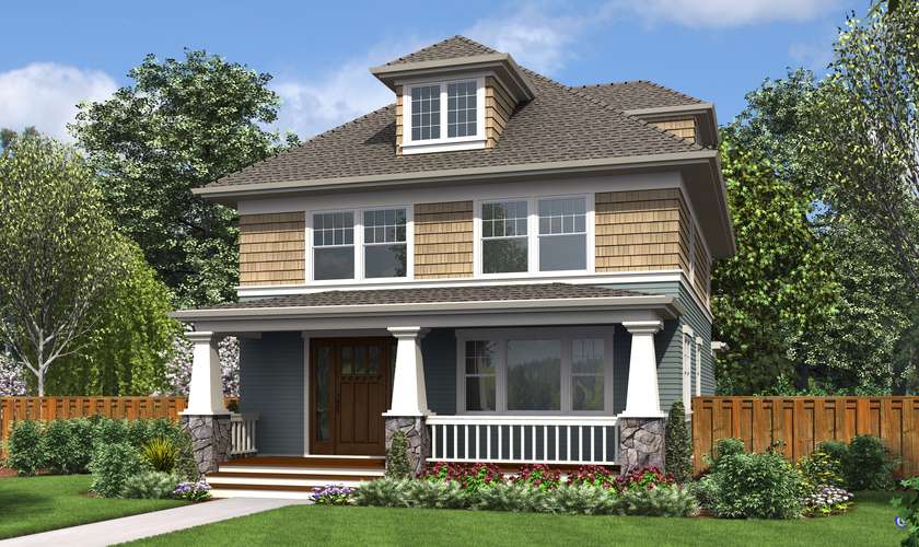Mascord House Plan 22214: The Waverly