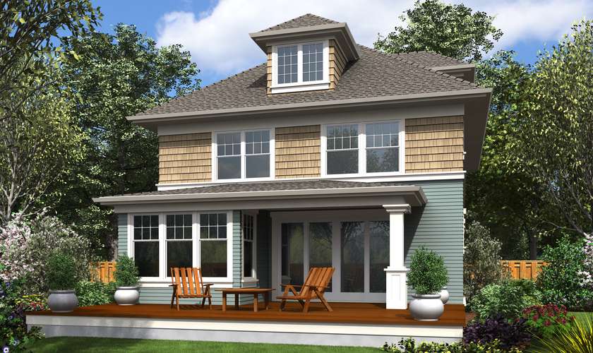 Mascord House Plan 22214: The Waverly