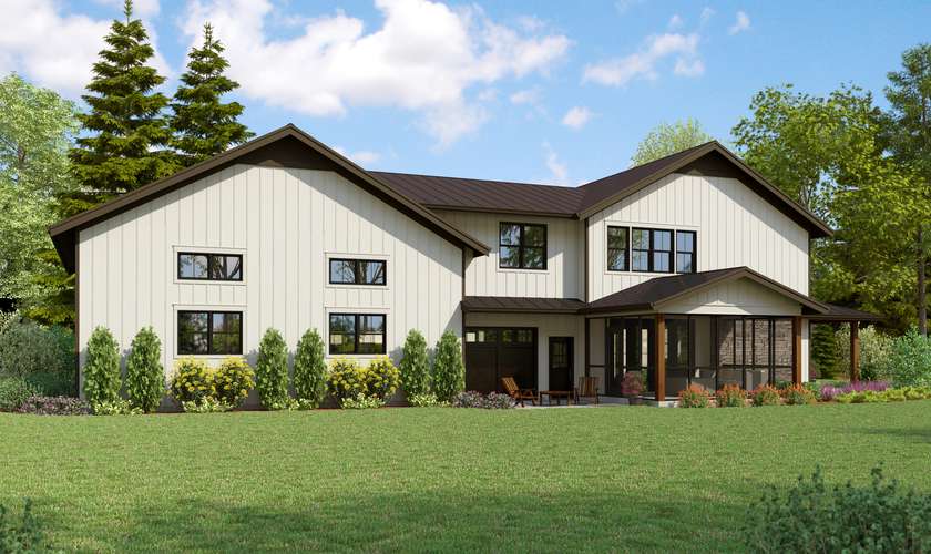 Mascord House Plan 22234: The Maplewood Barn