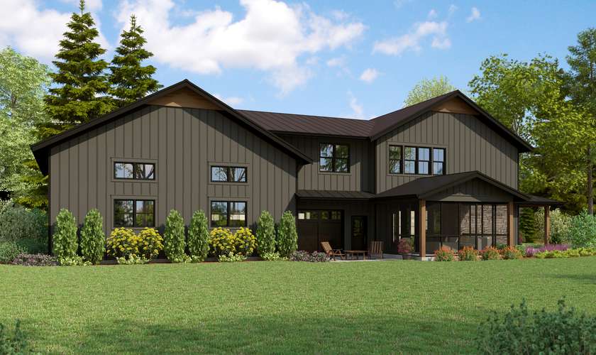 Mascord House Plan 22234: The Maplewood Barn