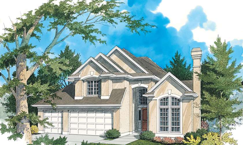 Mascord House Plan 2247F: The Delmar