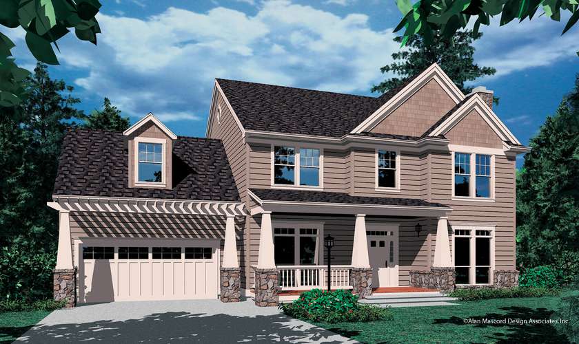 Mascord House Plan 2271AB: The Campton
