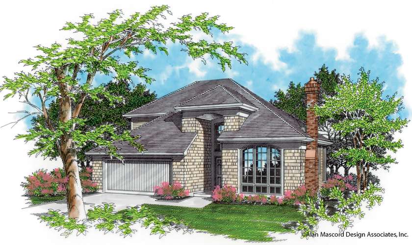 Mascord House Plan 2284: The Newberg