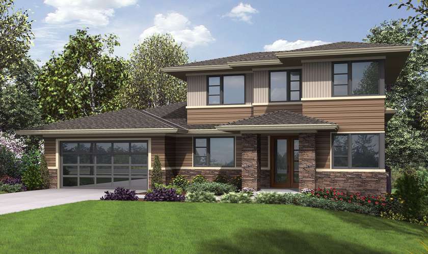 Mascord House Plan 23113: The Springlake