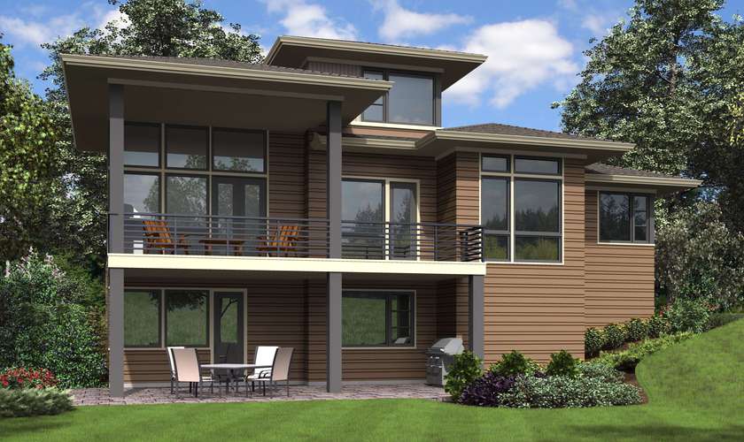 Mascord House Plan 23113: The Springlake