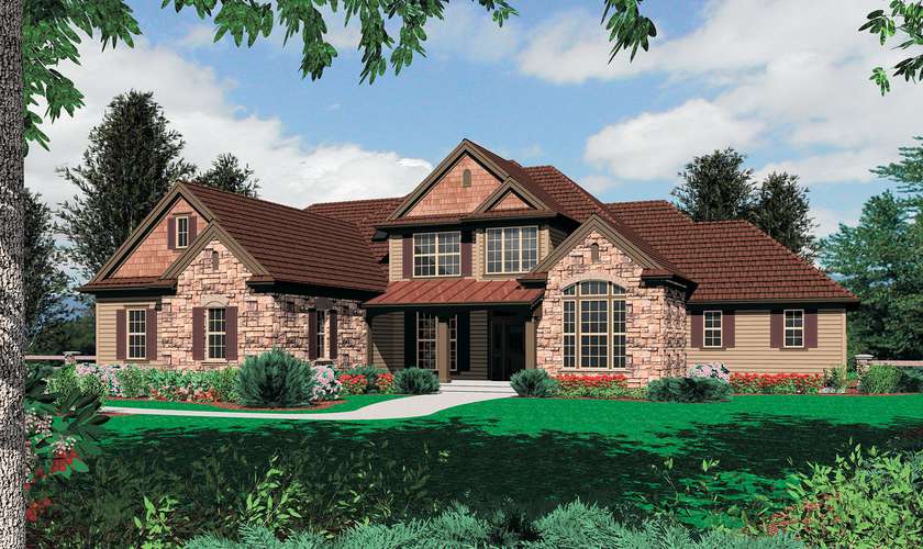 Mascord House Plan 2372: The Bedford