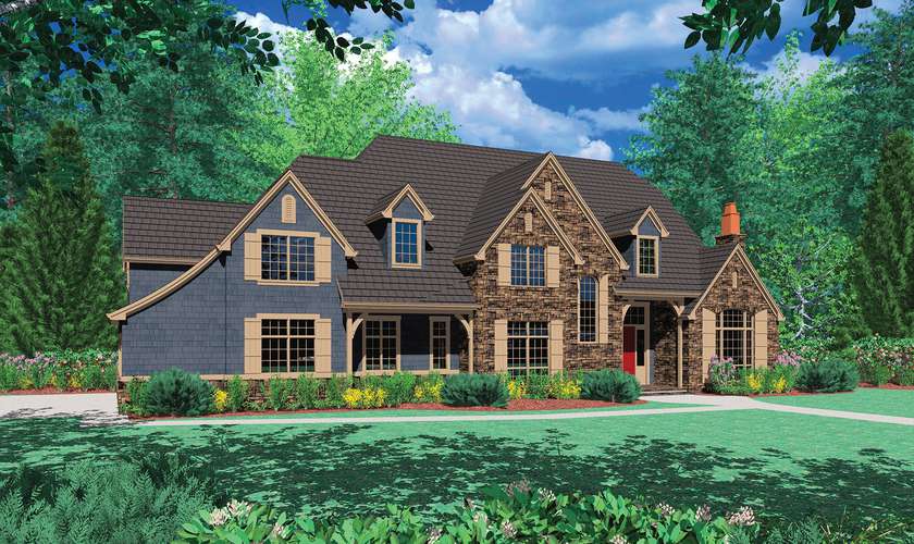 Mascord House Plan 2422: The Fireglow