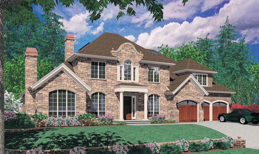 Mascord House Plan 2428: The Marigold