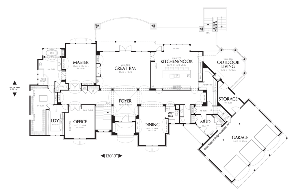 Main Floor Plan image for Mascord Ackland-Almost 9000 Square Feet of Luxury-Main Floor Plan