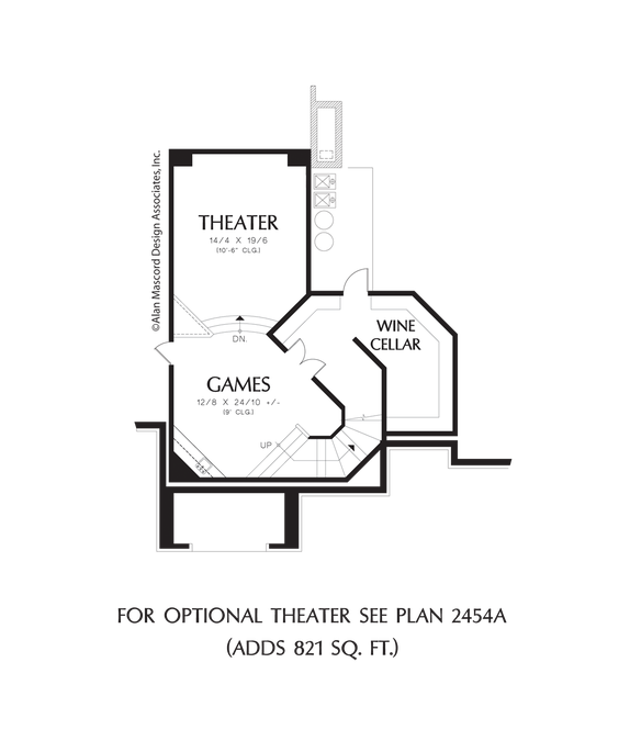 Lower Floor Plan image for Mascord Elstad-Convenience and Luxury close to 8000 Square Feet-Lower Floor Plan