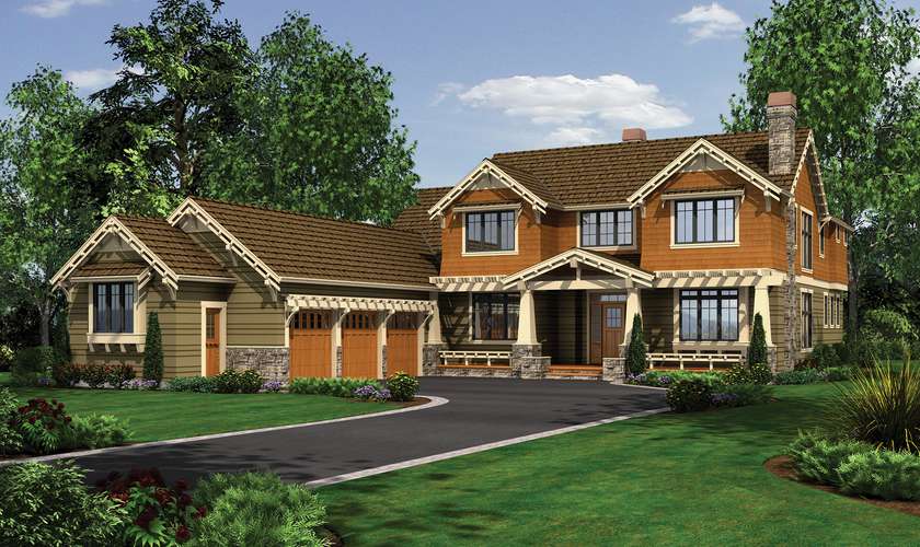 Mascord House Plan 2458: The Copper Falls