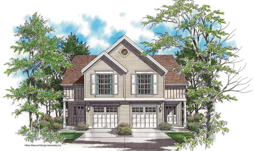 Mascord House Plan 4002: The Crownright